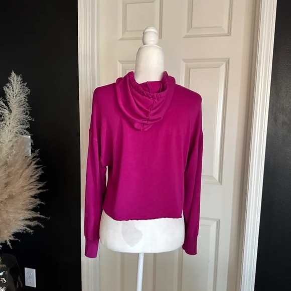 Z Supply Hit the Road Active Hoodie in Jewel Pink Size Small - Picture 10 of 12